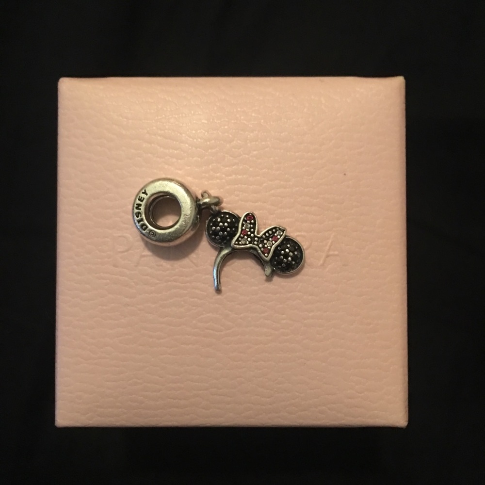 BROKEN Pandora Minnie Mouse Ears Dangle Charm